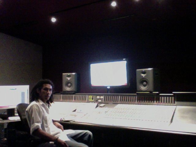 Mixing on an SSL while @ LARS...awesome built-in s
