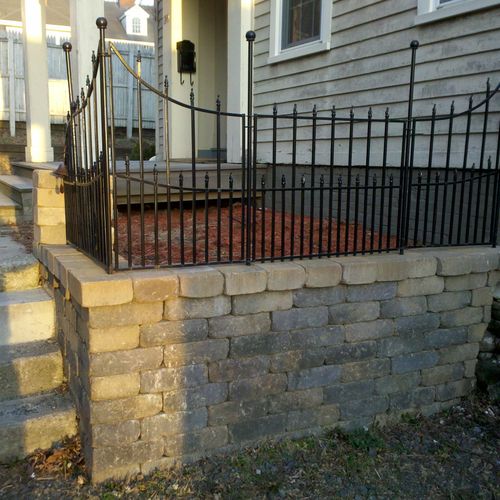 Country Manor stone and Fencing from Lowe's Home I