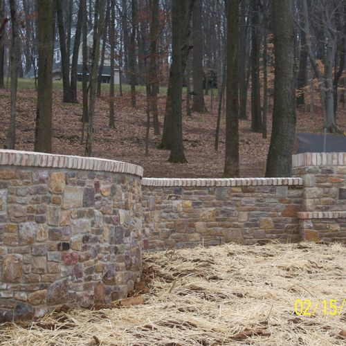 Custom Cut Stone Walls