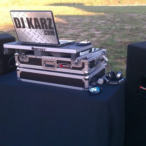 DJ Karz Mobile Unit at an outdoor event!