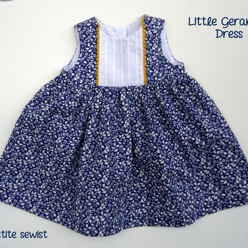 Learn to sew this easy and adorable newborn dress.