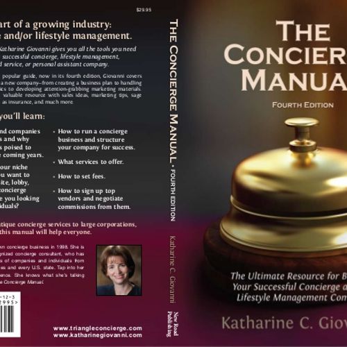Book Cover Design: The Concierge Manual - 4th Edit
