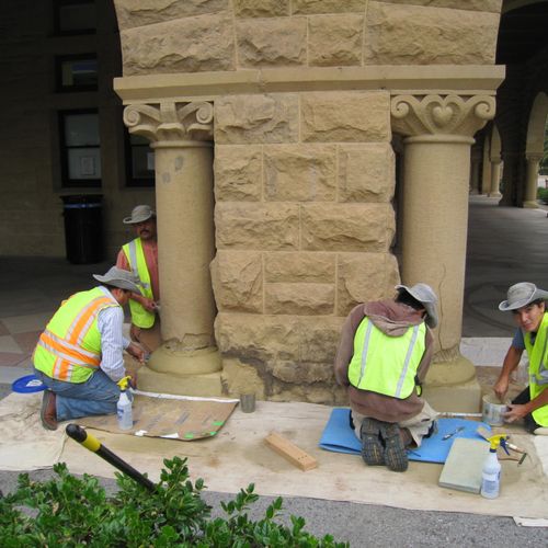 Stone masonry restoration