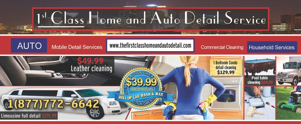 1st Class Home & Automobile Detailing