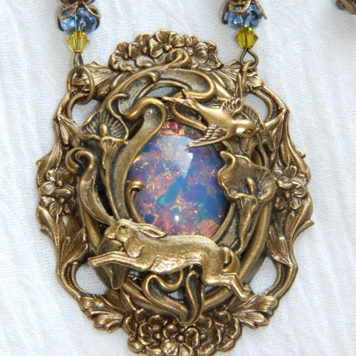 Spring Melody Victorian inspired necklace