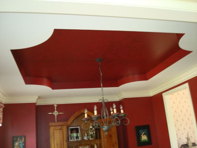 Painted the ceiling and walls.
