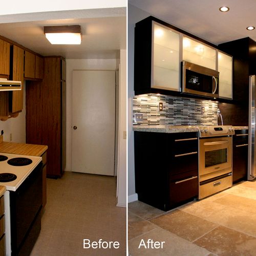 We provide Kitchen remodeling- Before & After !!!!