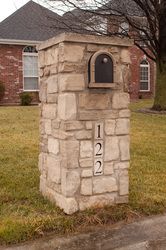 Custom masonry mailboxes, many styles to choose fr