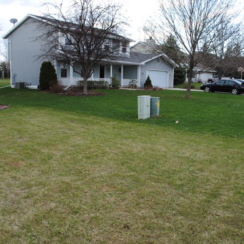 Can you tell what lawn was treated by TURF PRO?  W