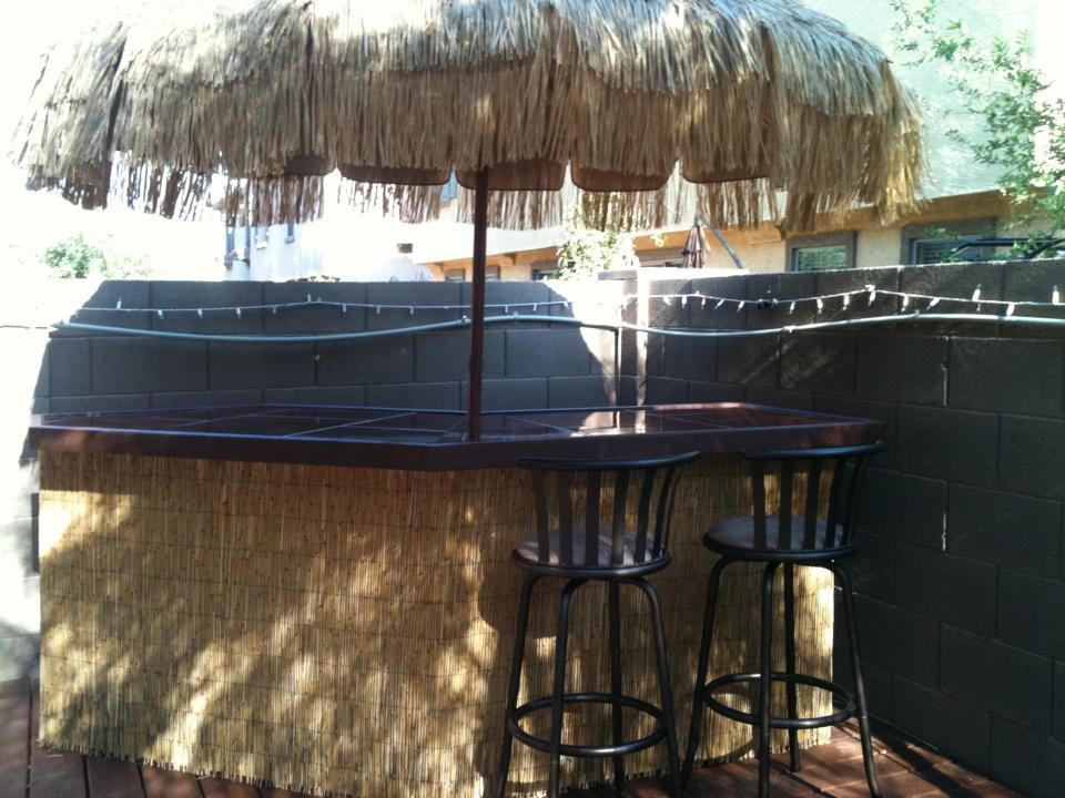 tiki bar and deck