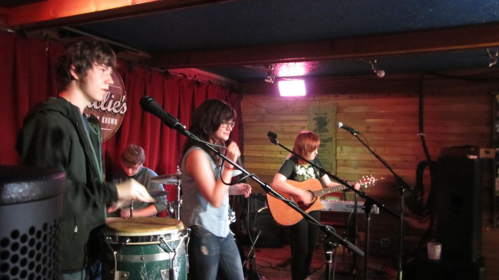 Student band Compliment Sandwich playing live at W