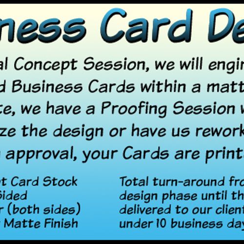 Business Card Design Info :: Archangel Digital off