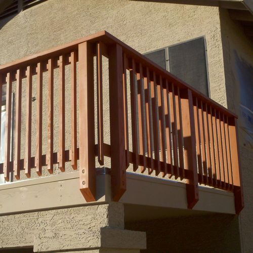 Balcony or walk deck upgrades.