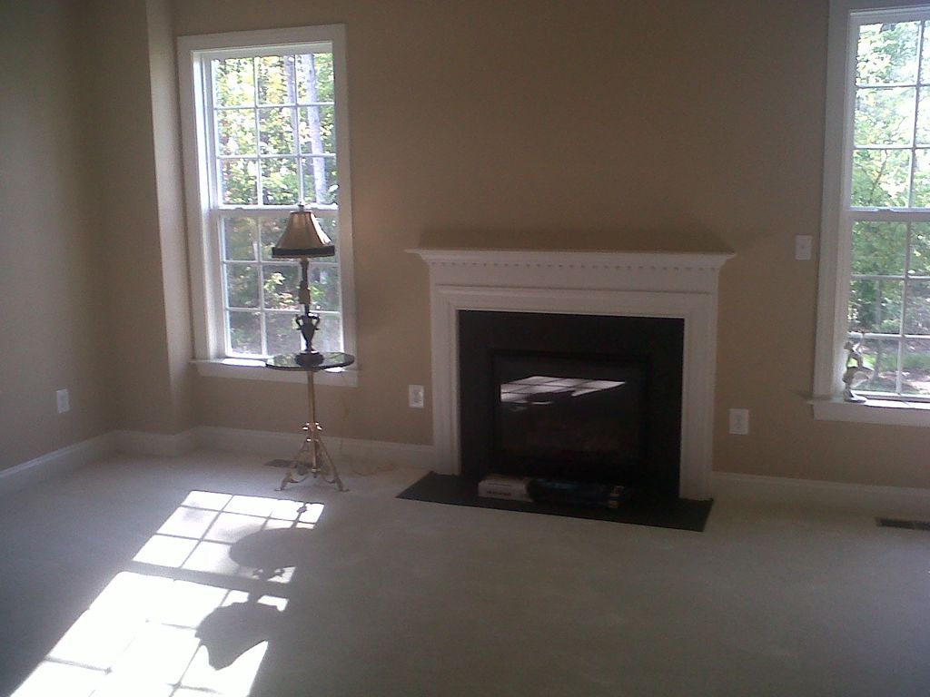 Before above fireplace wall mount.