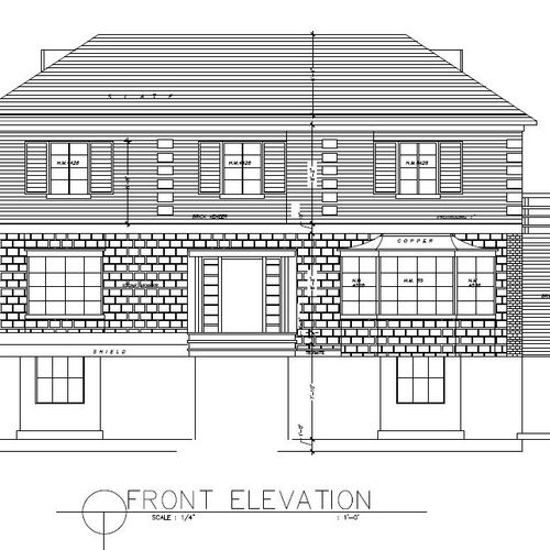 CAD Drafting of Residential House in New York - Pr