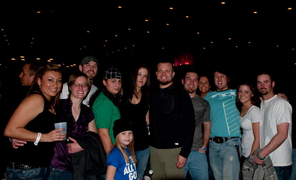 Team picture out at the fights
