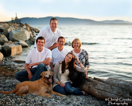 The beach is often a favorite setting for families