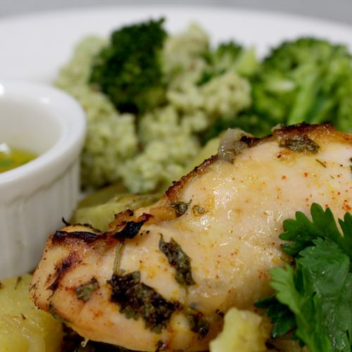 Chipotle-Citrus Marinated Chicken and Mojo Dipping