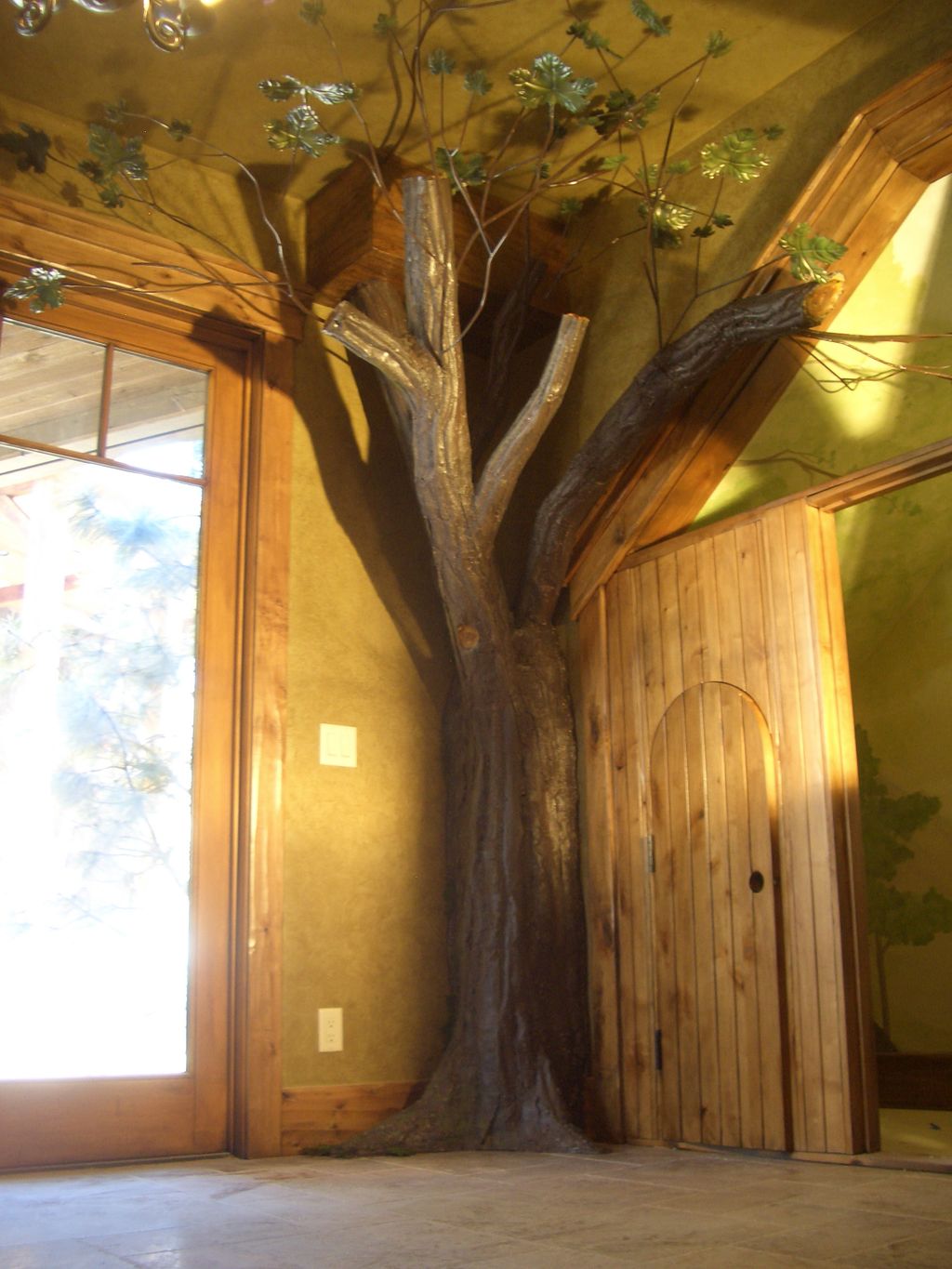 Tree build from 16 gauge sheet metal.