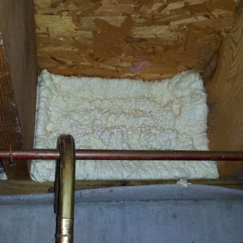 Spray foam seals up your rim joist and not only ke