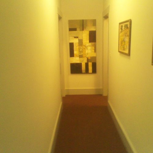 Hallway from Waiting Area to Office which is left 