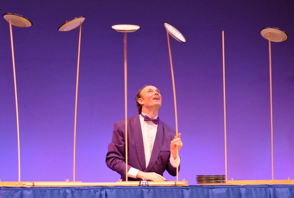 Plate spinning.  As good as people remember it fro