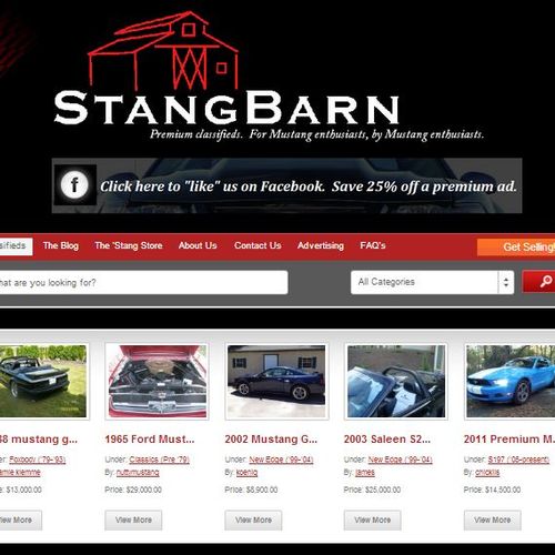 www.stangbarn.com - Ford Mustang Classifieds.  (Pr