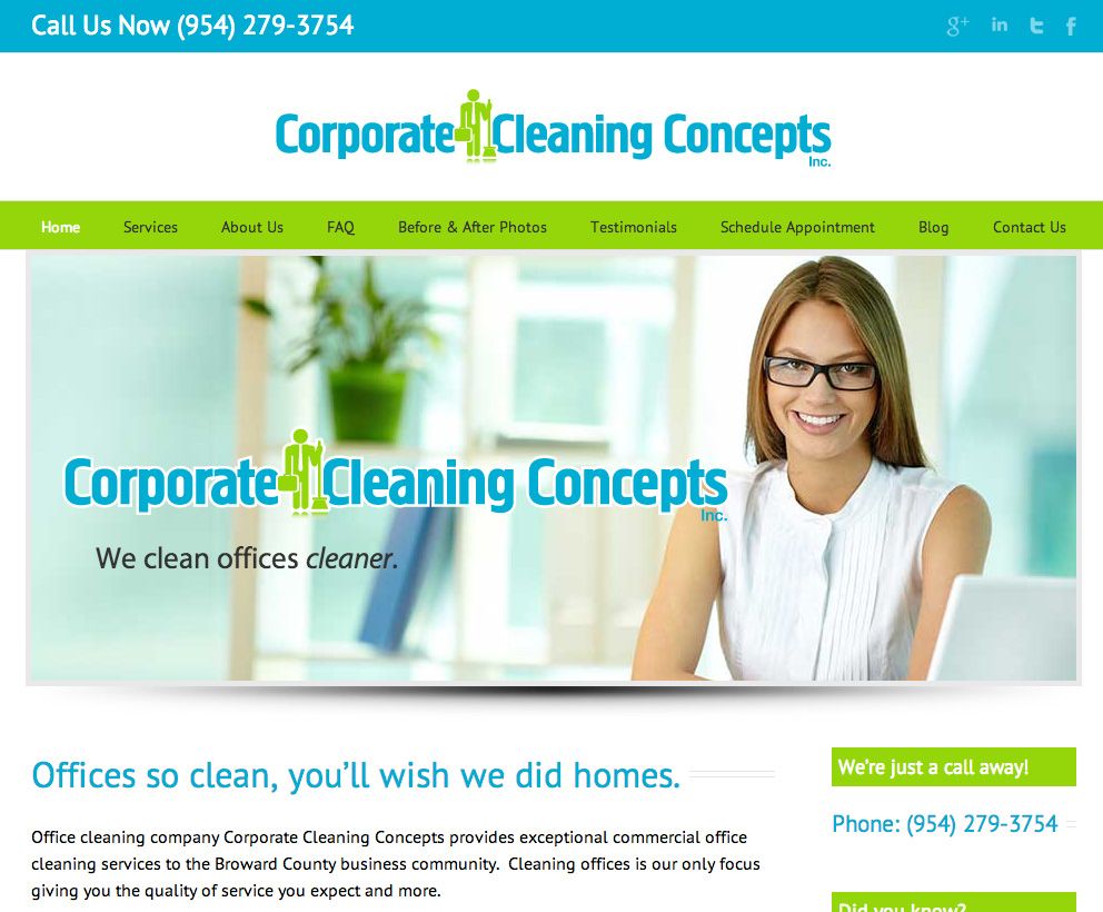We helped this cleaning company with a logo design