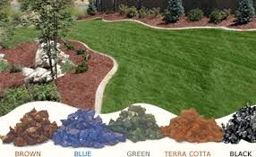 Mulching services are available and unlike our com