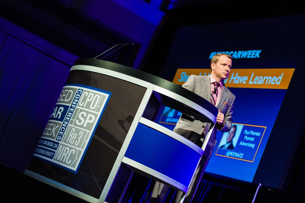 Corporate Event Photography. Paul Potratz speaking