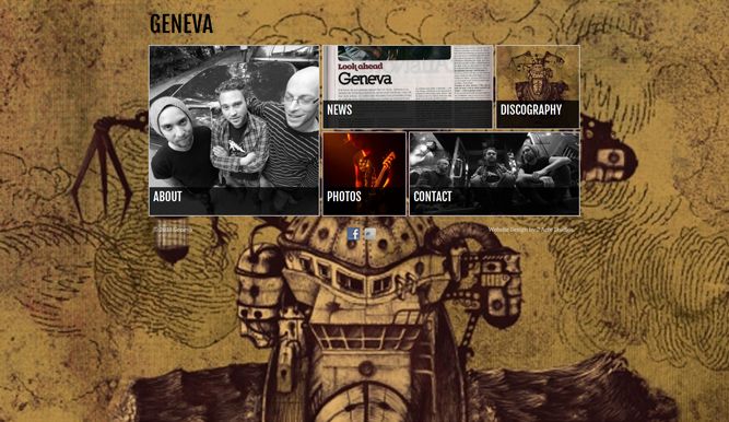 French music artist website with a unique, fully R