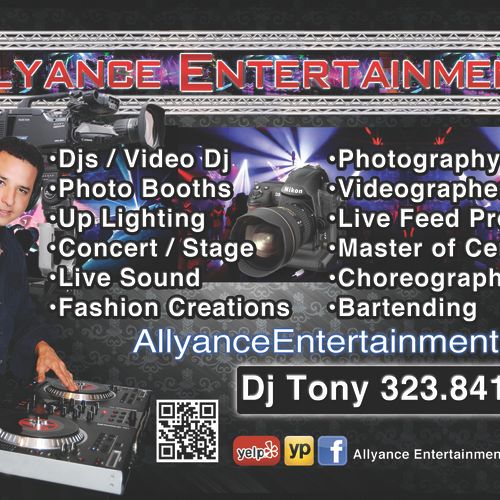 Services Flyer, Also have for rent dance floors, m