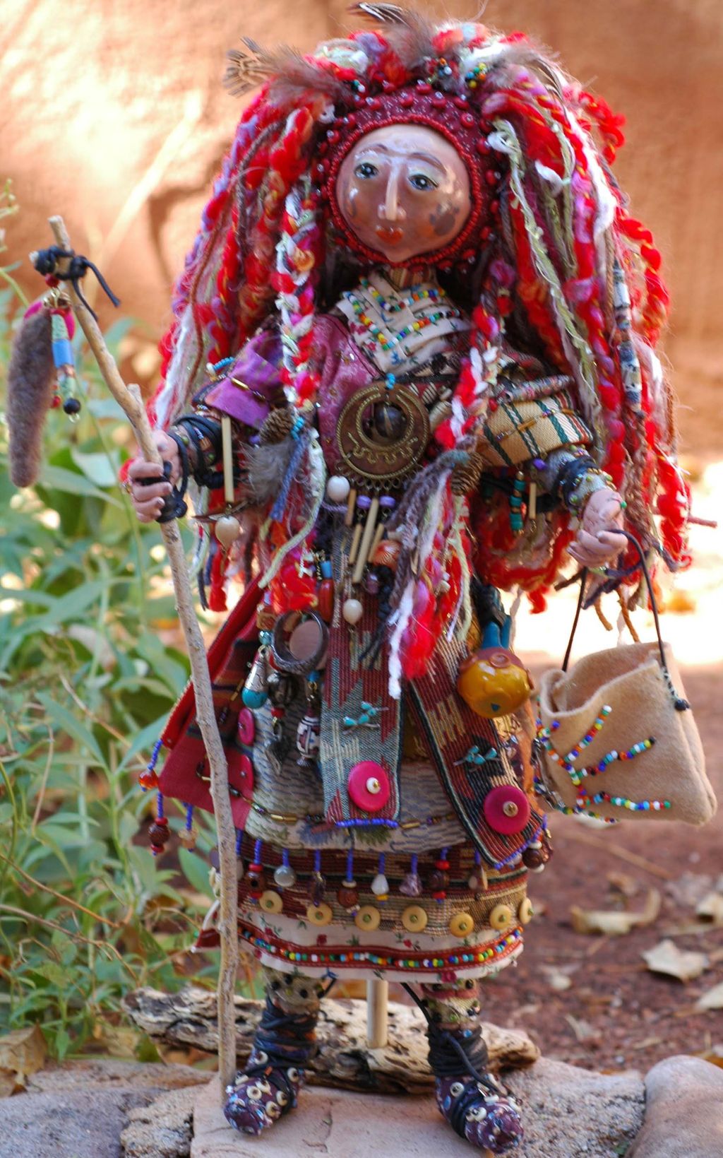 Bead Head "Shaman" doll - a wedding gift