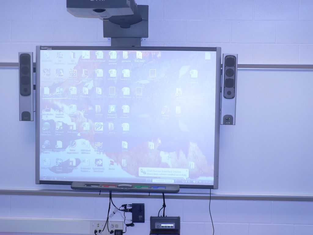 Smart Board system that was put in 3 Fairfax Count