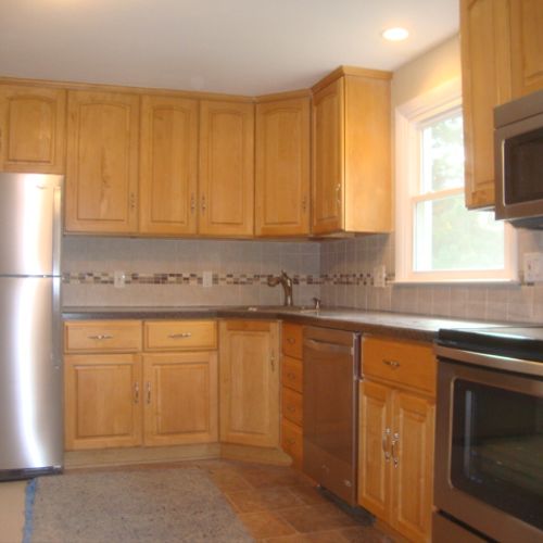 fully remodeled kitchen with stainless steel appli