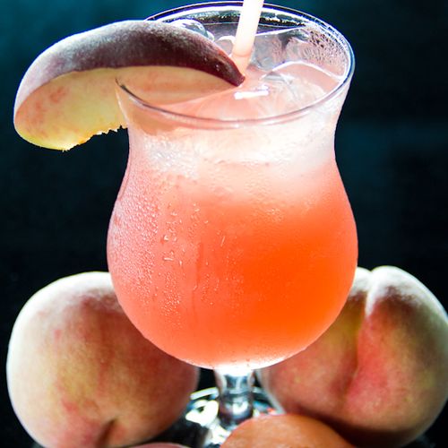 'Peach Pleasure'

Custom Cocktail and photo by Dev