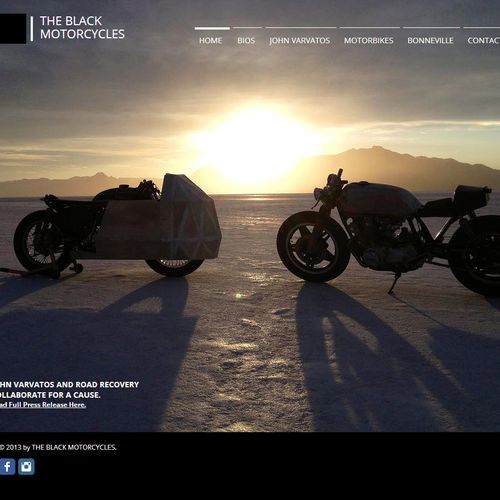 The Black Motorcycles website.