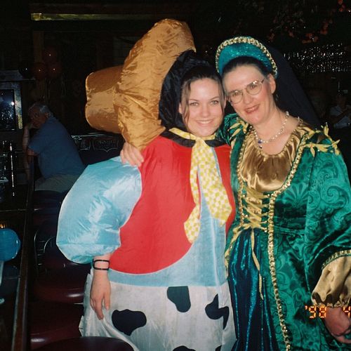 The one on the Right. Spanish Noble Lady Costume w