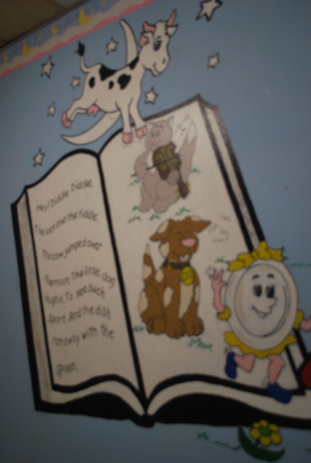 The cow jumped over the moon