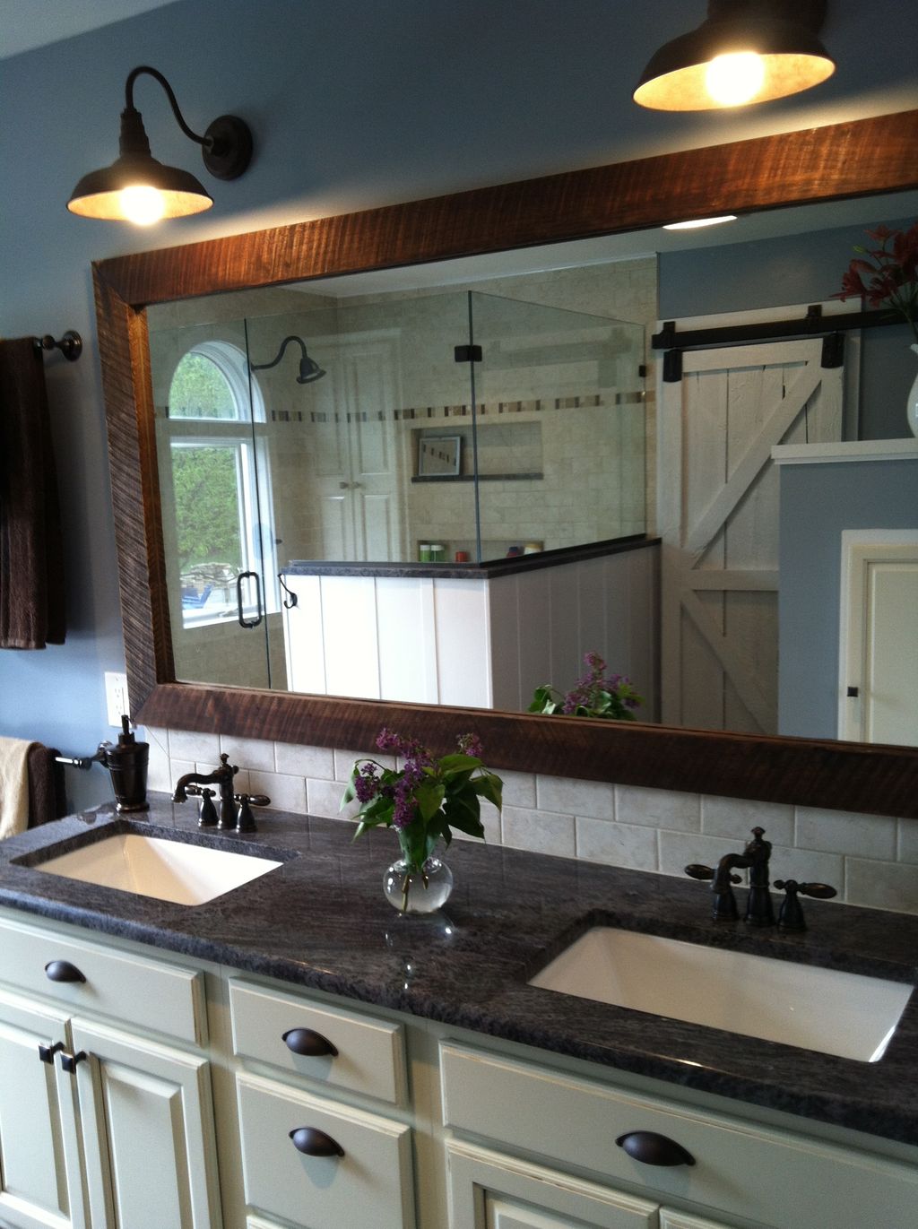 Custom Mirror and Barn door