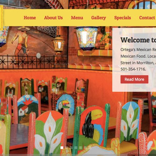 Ortega's Mexican Restaurant website