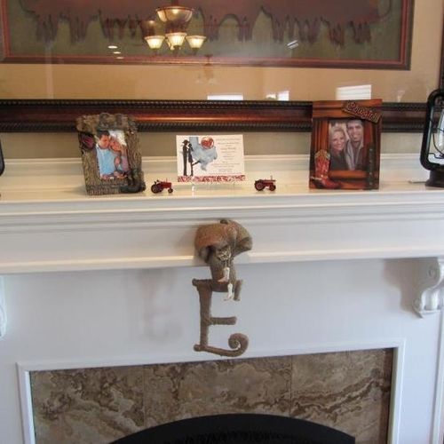Custom make letters for fireplace and picture fram