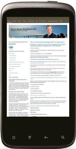 SEO Marketing shows what a desktop version of your