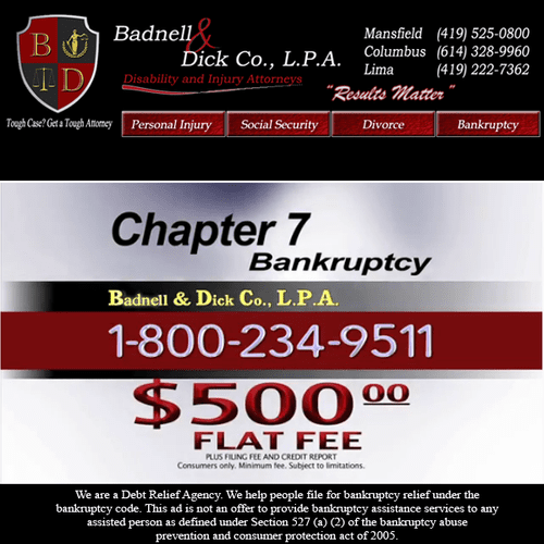 $500 Flat Fee Bankruptcy