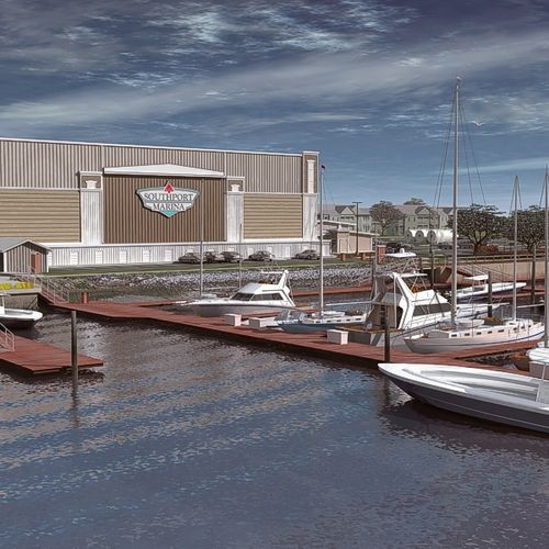 Illustration of proposed marina at Southport NC
