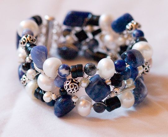 Custom sterling silver and gemstone jewelry