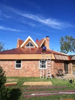 R-Panel Copper Roof