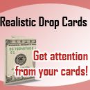 Realistic drop cards... Business cards that look l