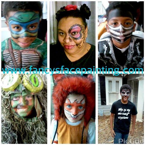 Halloween Costume matching face painting