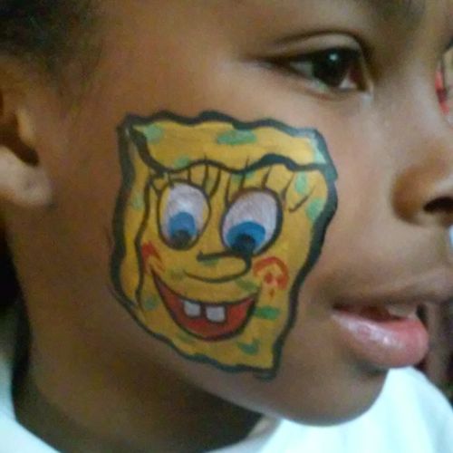 Spongebob face paint